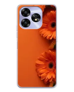 Чехол для UMIDIGI A15C с картинкой «Оранжевые герберы» Чехол для UMIDIGI A15C с картинкой «Оранжевые герберы»