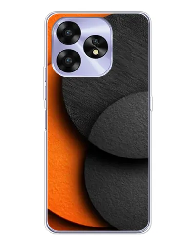 Чехол для UMIDIGI A15C с картинкой «Геометрия оранжевых кругов» Чехол для UMIDIGI A15C с картинкой «Геометрия оранжевых кругов»