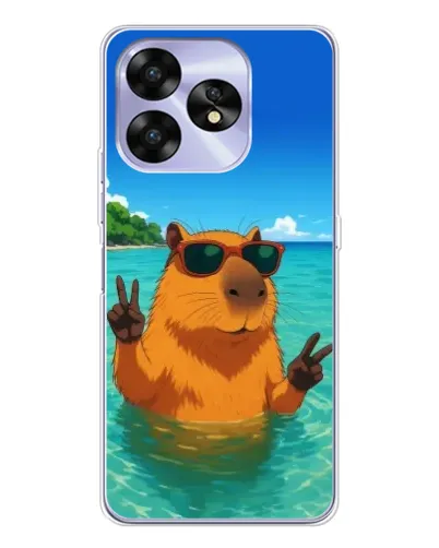 Чехол для UMIDIGI A15C с картинкой «Морская капибара» Чехол для UMIDIGI A15C с картинкой «Морская капибара»