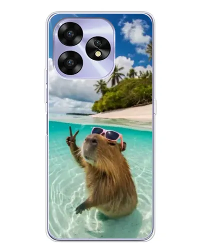 Чехол для UMIDIGI A15C с картинкой «Капибара на море» Чехол для UMIDIGI A15C с картинкой «Капибара на море»