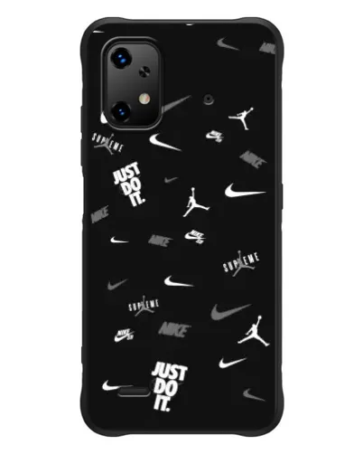 Чехол для UMIDIGI Bison X20 с картинкой «Nike Black Pattern» Чехол для UMIDIGI Bison X20 с картинкой «Nike Black Pattern»