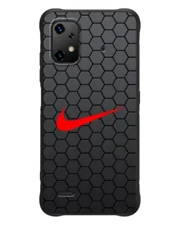 Чехол для UMIDIGI Bison X20 с картинкой «Nike — карбоновая сетка»