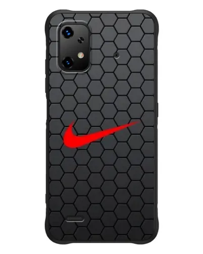 Чехол для UMIDIGI Bison X20 с картинкой «Nike — карбоновая сетка»