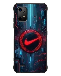 Чехол для UMIDIGI Bison X20 с картинкой «Техногенный стиль Nike»