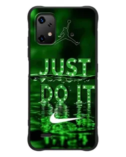 Чехол для UMIDIGI Bison X20 с картинкой «Зеленый неоновый Nike»