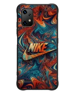 Чехол для UMIDIGI Bison X20 с картинкой «Nike в абстракции»
