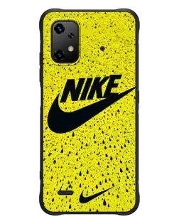 Чехол для UMIDIGI Bison X20 с картинкой «Желтый текстурный Nike»