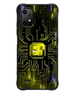 Чехол для UMIDIGI Bison X20 с картинкой «Nike — золотая искра»
