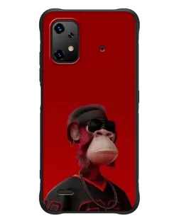 Чехол для UMIDIGI Bison X20 с картинкой «Bored Ape в красном»