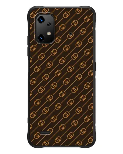 Чехол для UMIDIGI Bison X20 с картинкой «Gucci — золотые диагонали»