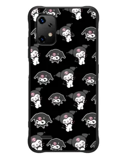 Чохол для UMIDIGI Bison X20 з картинкою «Чорний паттерн Kuromi»