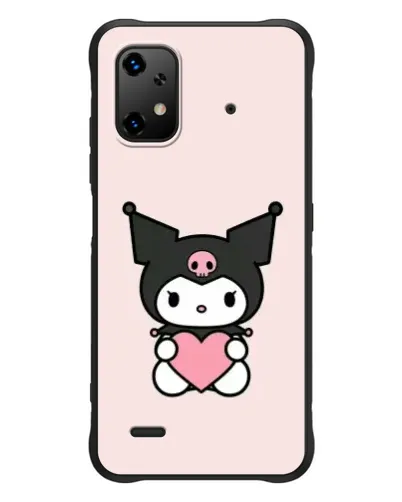 Чехол для UMIDIGI Bison X20 с картинкой «Kuromi и сердце»