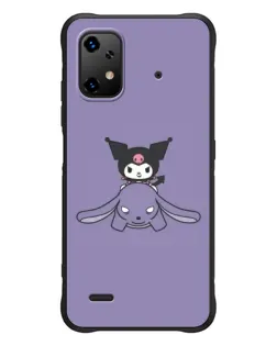 Чохол для UMIDIGI Bison X20 з картинкою «Kuromi на ліловому фоні»