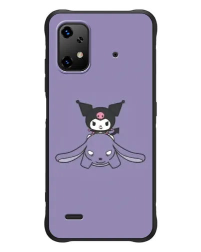 Чехол для UMIDIGI Bison X20 с картинкой «Kuromi на лиловом фоне»