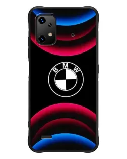 Чехол для UMIDIGI Bison X20 с картинкой «Логотип BMW и неоновые дуги»