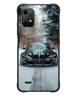 Чехол для UMIDIGI Bison X20 с картинкой «BMW в зимнем лесу»