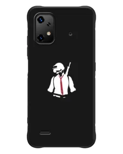 Чехол для UMIDIGI Bison X20 с картинкой «PUBG — силуэт воина»