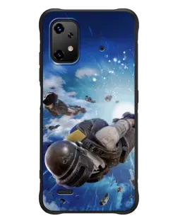 Чехол для UMIDIGI Bison X20 с картинкой «Десант PUBG — прыжок»