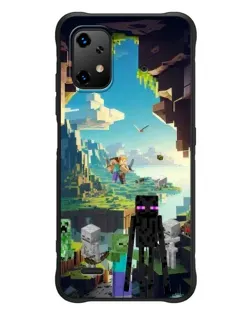 Чохол для UMIDIGI Bison X20 з картинкою «Ендермен у лісі»
