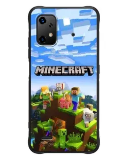 Чохол для UMIDIGI Bison X20 з картинкою «Minecraft класичний світ»