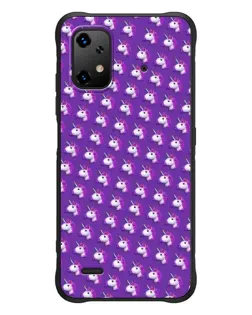Чехол для UMIDIGI Bison X20 с картинкой «Единороги на фиолетовом»