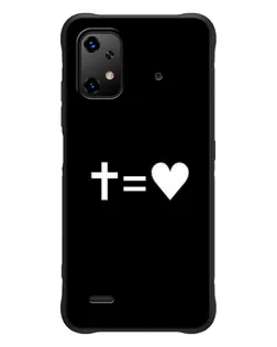 Чехол для UMIDIGI Bison X20 с картинкой «Крест и Сердце»