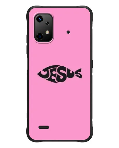 Чехол для UMIDIGI Bison X20 с картинкой «Розовый символ  Jesus»