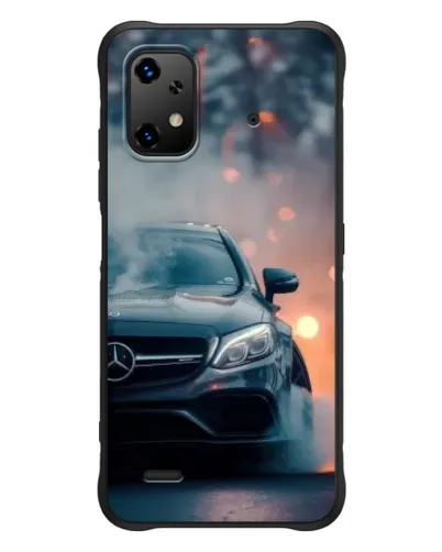 Чехол для UMIDIGI Bison X20 с картинкой «Mercedes — ночной город»