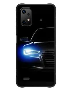 Чехол для UMIDIGI Bison X20 с картинкой «Неоновый взгляд Audi»