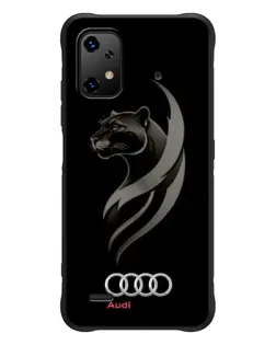 Чехол для UMIDIGI Bison X20 с картинкой «Графика — пантера и Audi»