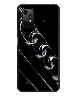 Чехол для UMIDIGI Bison X20 с картинкой «Audi — абстрактные кольца»
