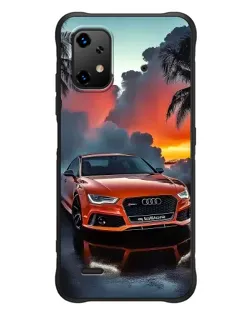 Чехол для UMIDIGI Bison X20 с картинкой «Audi — закат»