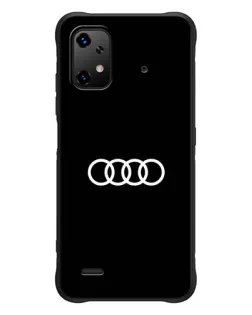 Чехол для UMIDIGI Bison X20 с картинкой «Audi White Logo»