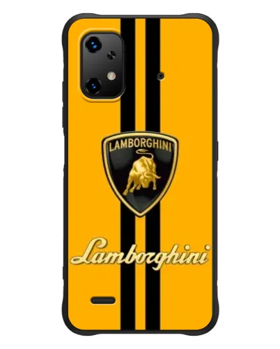Чехол для UMIDIGI Bison X20 с картинкой «Lamborghini Stripe желтый»