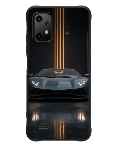 Чехол для UMIDIGI Bison X20 с картинкой «Lamborghini золотые линии»