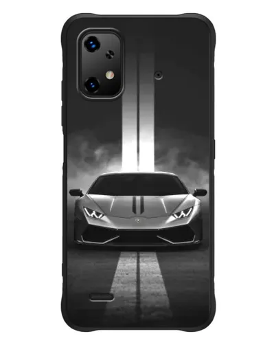 Чехол для UMIDIGI Bison X20 с картинкой «Lamborghini симметрия дорог»