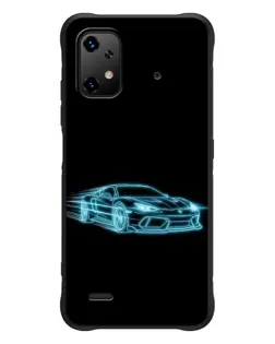 Чехол для UMIDIGI Bison X20 с картинкой «Неоновый контур Lamborghini» Чехол для UMIDIGI Bison X20 с картинкой «Неоновый контур Lamborghini»