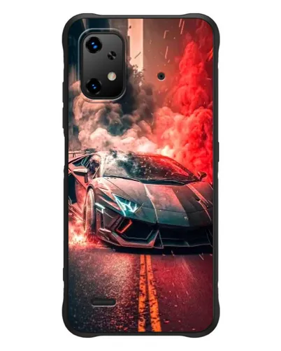 Чехол для UMIDIGI Bison X20 с картинкой «Lamborghini красный дым»