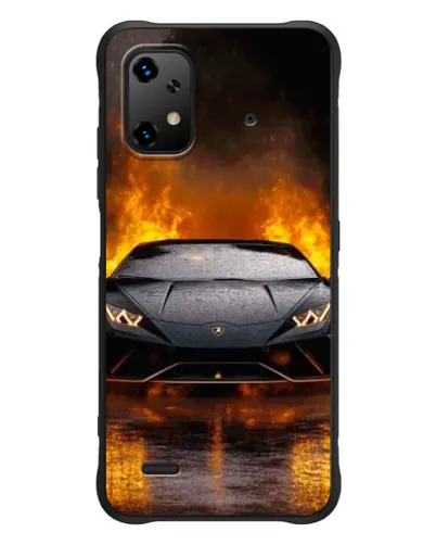 Чехол для UMIDIGI Bison X20 с картинкой «Lamborghini в огне»