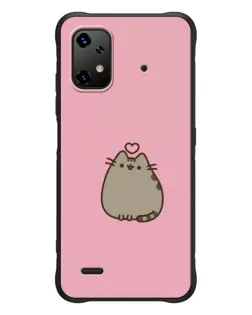 Чехол для UMIDIGI Bison X20 с картинкой «Pusheen сердце»