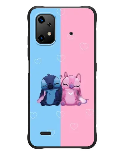 Чехол для UMIDIGI Bison X20 с картинкой «Stitch и Angel Love»