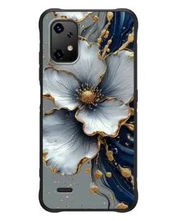 Чехол для UMIDIGI Bison X20 с картинкой «Белый цветок и золотой флюид» Чехол для UMIDIGI Bison X20 с картинкой «Белый цветок и золотой флюид»