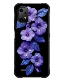 Чехол для UMIDIGI Bison X20 с картинкой «Фиолетовые цветы с росою» Чехол для UMIDIGI Bison X20 с картинкой «Фиолетовые цветы с росою»