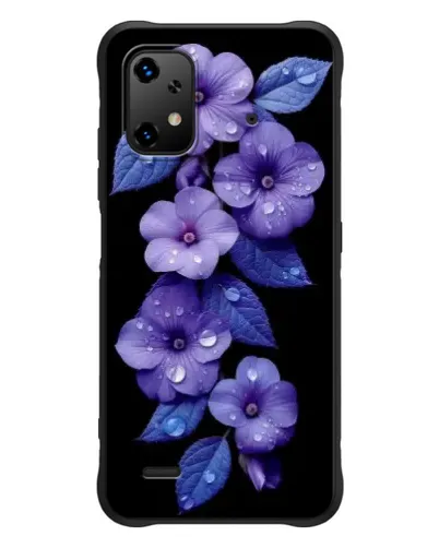 Чехол для UMIDIGI Bison X20 с картинкой «Фиолетовые цветы с росою» Чехол для UMIDIGI Bison X20 с картинкой «Фиолетовые цветы с росою»