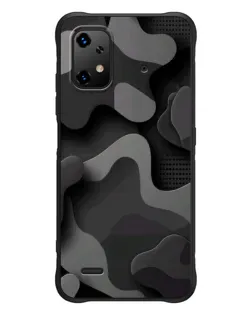 Чехол для UMIDIGI Bison X20 с картинкой «Темный абстрактный камуфляж»