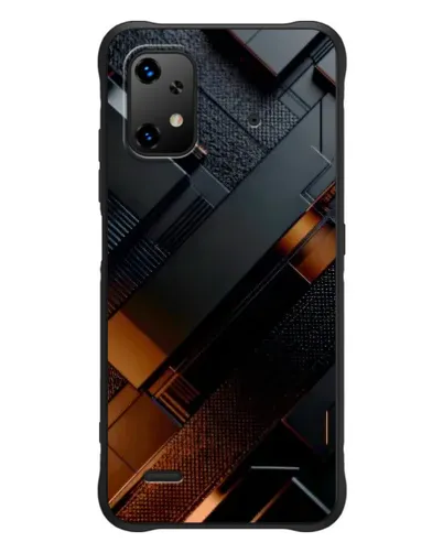 Чехол для UMIDIGI Bison X20 с картинкой «Черные геометрические блоки» Чехол для UMIDIGI Bison X20 с картинкой «Черные геометрические блоки»