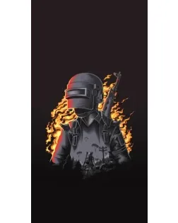 Чехол для UMiDiGi с картинкой «PUBG — огненный силуэт»