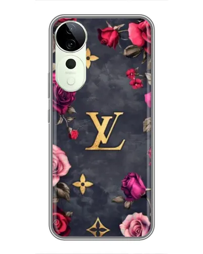 Чехол для Vivo iQOO Z10R с картинкой «Цветочный Louis Vuitton»