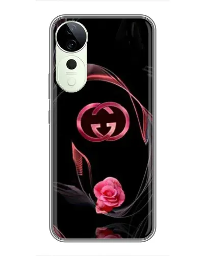 Чехол для Vivo iQOO Z10R с картинкой «Gucci — неоновая роза»
