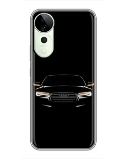 Чехол для Vivo iQOO Z10R с картинкой «Audi — ночной контур»